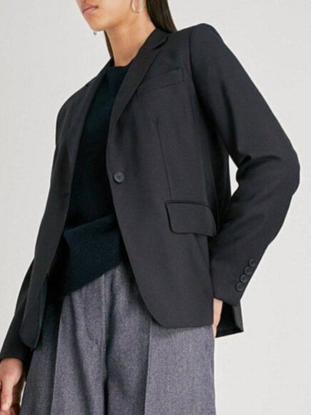 Max Mara Certosa Stretch Wool & Silk Jacket